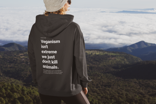 veganer hoodie für tierrechte